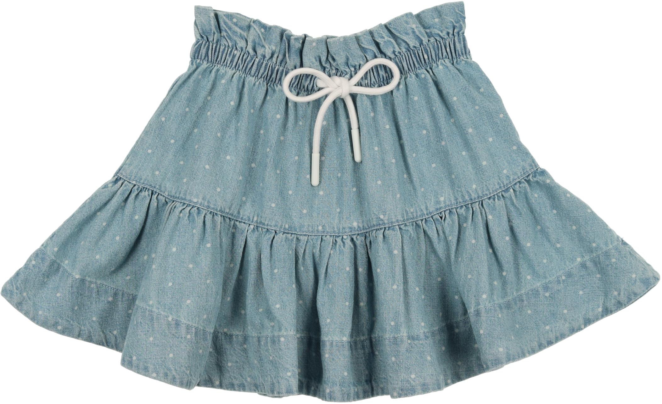 Analogie by Lil Legs Printed Denim Collection Girls Dot Skirt – ShirtStop